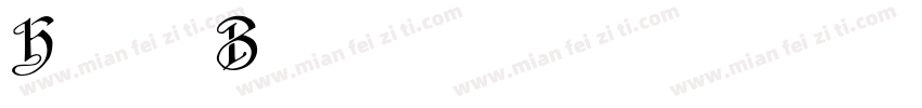 Horst Blackletter字体转换